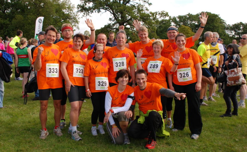 Partnerschaftsreise zum Grimsthorpe Festival 2011 mit 12 Läufern aus Federsdorf-Vogelsdorf